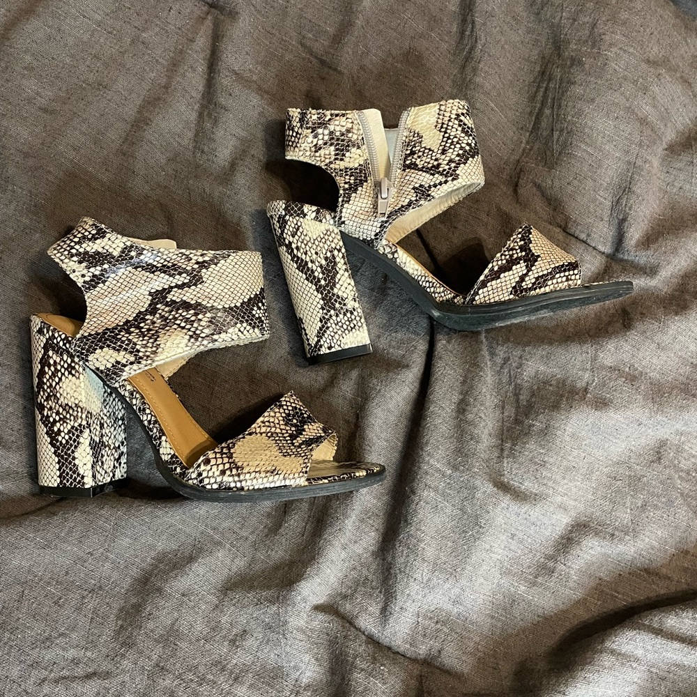 Vintage Havana Snakeskin Heels